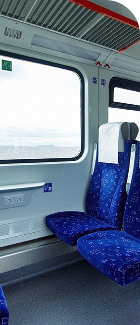 Setting new standards for safety and durability, Plastic sheets specifically designed for rail transit interiors